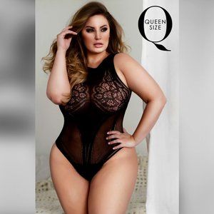 Killer Legs Lace Corset Back Body stocking